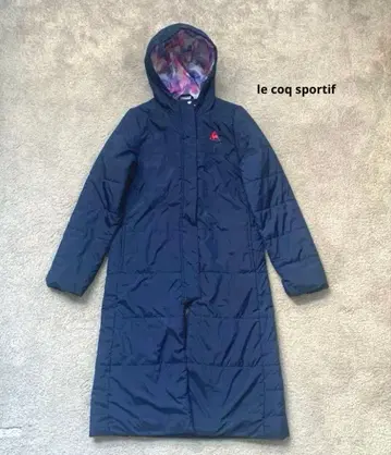 르꼬끄 스포르티브 벤치 코트 롱 다운 네이비