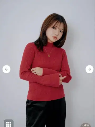 cohina 플레어 슬리브 터틀 니트