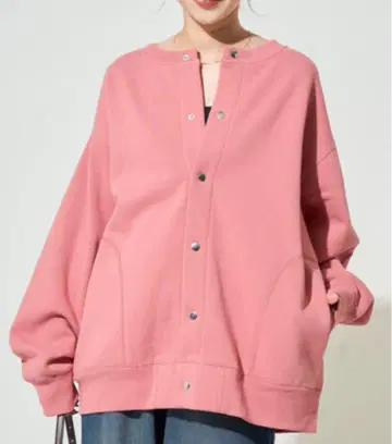 FREAK'S STORE 헤비웨이트 맨투맨 스냅 가디건