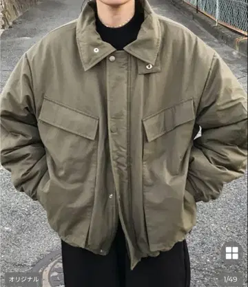 NUGU 와이드 포켓 밀리터리 패딩 자켓