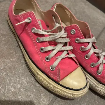 핑크 컨버스 로우컷 스니커즈