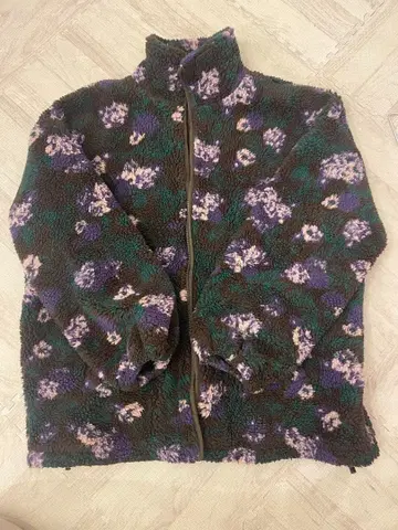 올 패턴 보아 자켓 긴팔 꽃무늬