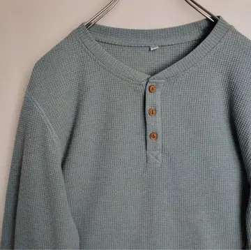 서멀 긴팔 티셔츠 청록색