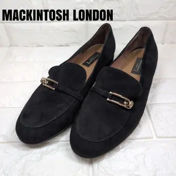 매킨토시 런던 비트 로퍼 24.5cm 블랙 스웨이드