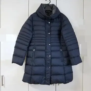 새상품급 레리안/Leilian 리버서블 다운 코트 네이비 11호