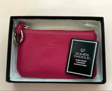 미사용 새상품 소메스 안장 피콜로 슬림 파우치 핑크