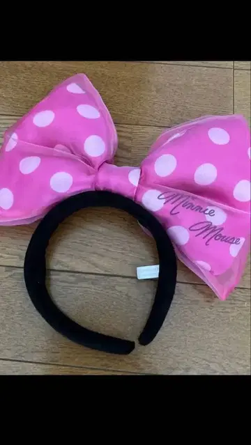 BIG 리본 머리띠 핑크