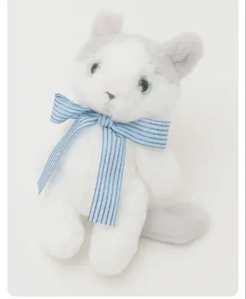 핑크하우스 고양이와 아기 펭귄 봉제 인형 코사지