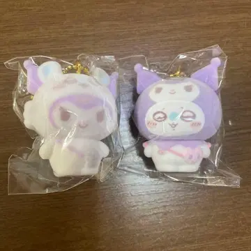 치이카와 산리오 콜라보 플로키 모몽가 x 쿠로미 2종 세트