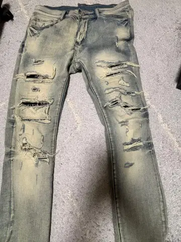 mnml 데미지 데님 팬츠 사이즈 34