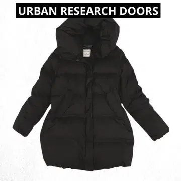 새상품급 어반 리서치 도어스 빅 숄 후드 프렌치 다운 블랙 프리