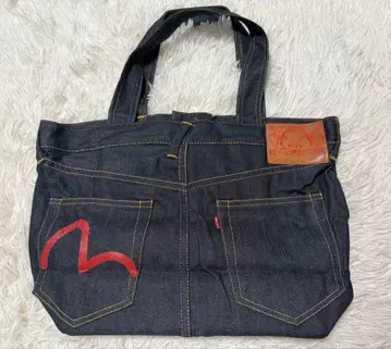 에비수 데님 청바지 스타일 토트백
