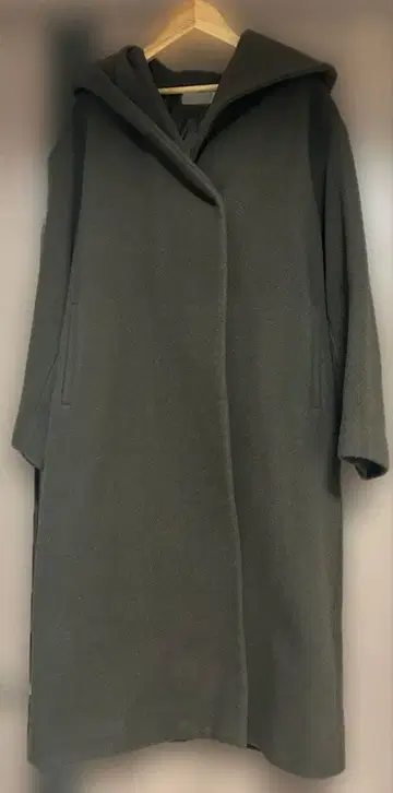 저널 스탠다드 리룸 여성용 후드 부착 롱 코트