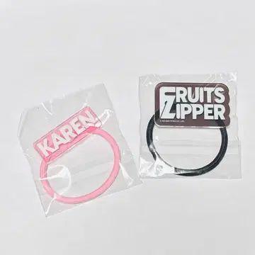후르츠 지퍼 랜덤 가챠 머리끈 세트 (마츠모토 카렌, 그룹 로고)