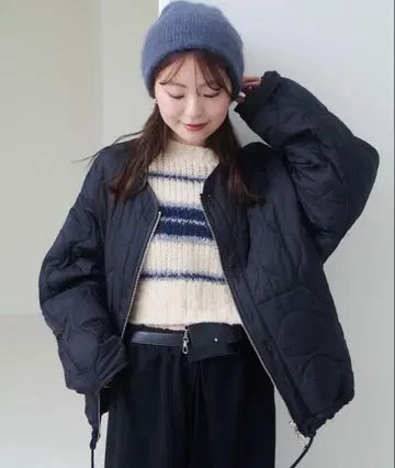 [ 리버서블 ] 퀼팅 미들 자켓 카스타네 kastane