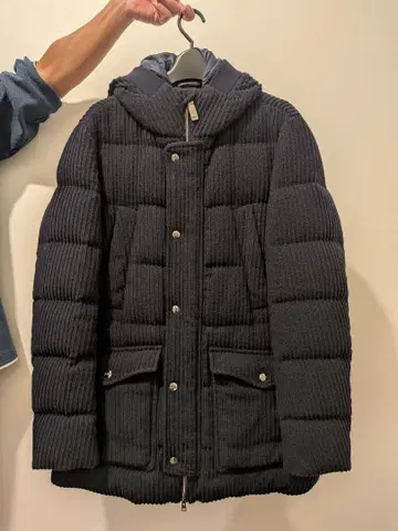 Herno 네이비 다운 자켓