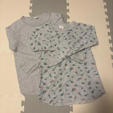 JEMORGAN 와플 롱T 2장 세트