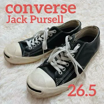 converse 잭 퍼셀 가죽 블랙 26.5cm 스니커즈