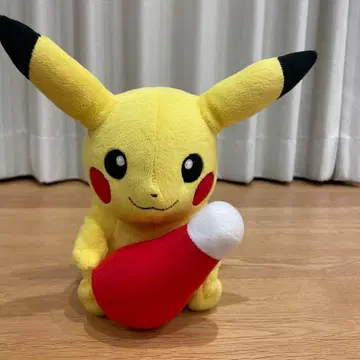 카고메 한정판 피카츄 봉제 인형 케첩