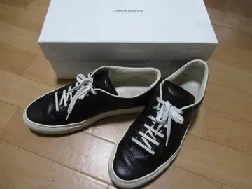 M649 COMMON PROJECTS 블랙 가죽 스니커즈 아킬레스 41
