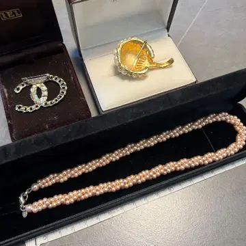 여성용 액세서리 목걸이 브로치 골드 금 묶음 판매 N118