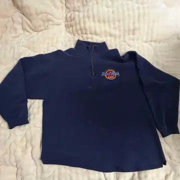 하드 록 네이비 지퍼 트레이닝복