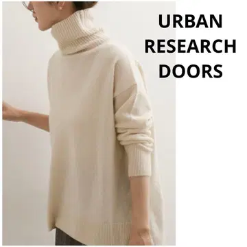 DOORS 울 캐시미어 와이드 터틀넥 니트