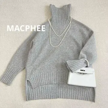 투모로우랜드 맥피 울 캐시미어 하이넥 풀오버 니트