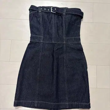 다크 데님 벨트 원피스 사이즈 1