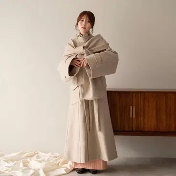 mideal shawl long coat 숄 롱 코트