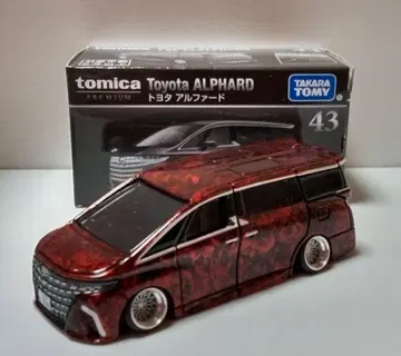 토미카 프리미엄 40 알파드 랩 페인팅 딥림 알루미늄 휠 개조