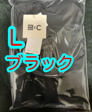 유니클로C 블록테크 파카 블랙 L