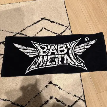 BABYMETAL 크러쉬 로고 페이스 타월 블랙