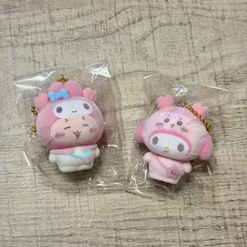 산리오 치이카와 콜라보 플로키 참 헌책방 마이멜로디 세트