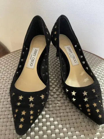 새상품급 JIMMY CHOO 블랙 하이힐 펌프스