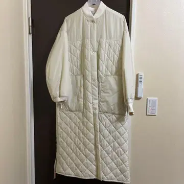 ADAM ET ROPE 퀼팅 롱 코트