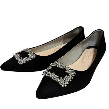 송년회 신년회용 오리엔탈 트래픽 포인트 비쥬 펌프스 블랙 22.5