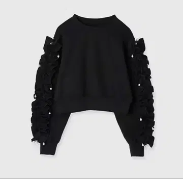 eimy istoire 프릴 슬리브 맨투맨 탑