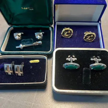 남성용 커프스 링크 넥타이핀 묶음 판매 N119