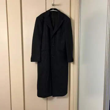 FOSH UOMO 블랙 체스터 코트