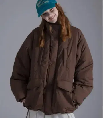 핑거홀 패딩 블루종