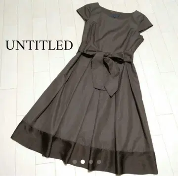 UNTITLED 리본 포함 원피스 LL