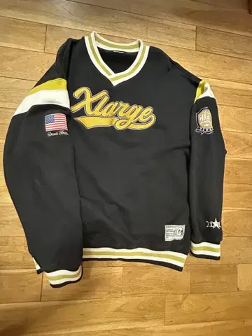 XLARGE 맨투맨 M 블랙/노랑