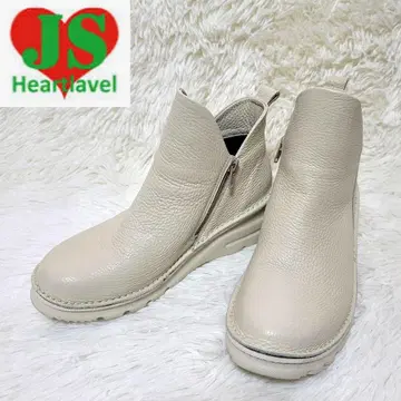 컨디션 최상 JS Heartlavel 사이드 지퍼 숏부츠 24.5