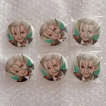 Dr.stone 아모카페 캔뱃지 이시가미 센쿠