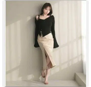 [ 앤드마리 ] 페어리 리본 스커트 시착만 한 상품 M 사이즈