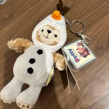 더피 x 올라프 봉제 인형 키링