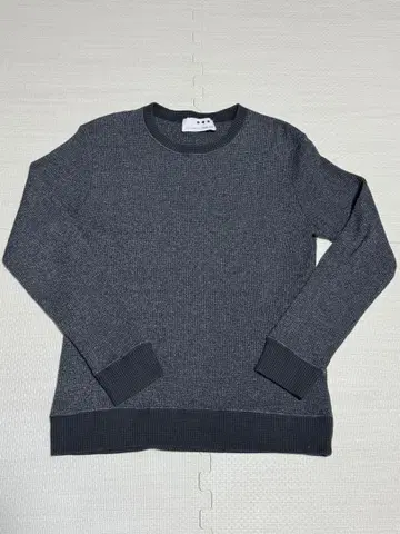 쓰리 도츠 three dots 니트 블랙 그레이 L 사이즈