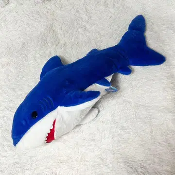 커다란! 상어 폭신폭신 봉제 인형 80cm
