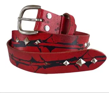 little willow 스터드 벨트 빨간색 최저가